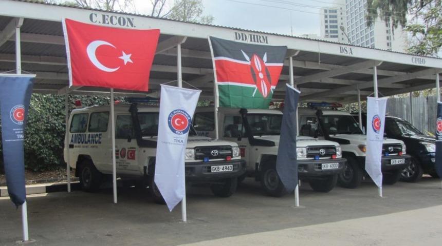 TİKA&rsquo;dan Kenya Sağlık Bakanlığı&rsquo;na Ambulans Desteği