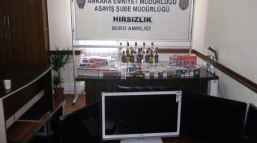 Ankara'da Işyerlerinden Sigara &Ccedil;alan 2 Kişi Yakalandı