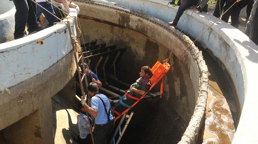 Arıtma Tesisine D&uuml;şen Iş&ccedil;i &Ouml;l&uuml;mden D&ouml;nd&uuml;
