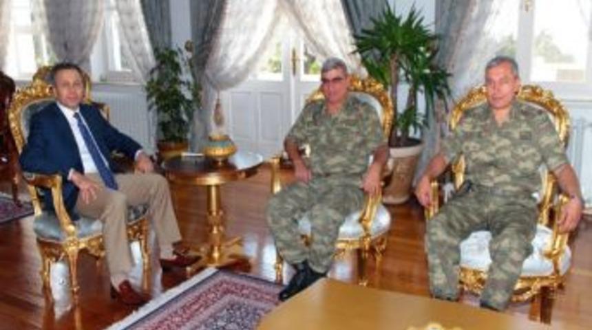Tuğgeneral Erkek Vali Yerlikaya&rsquo;ya Ziyaret