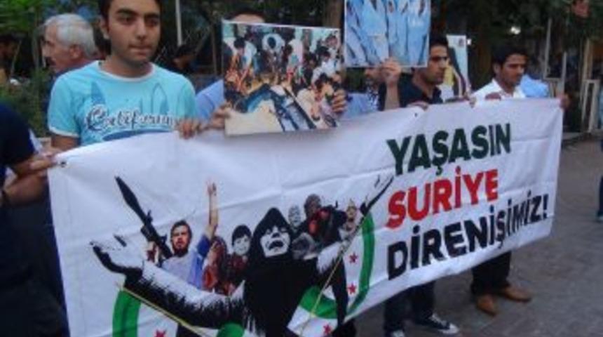 Batman'da Suriye'deki Katliama Tepki