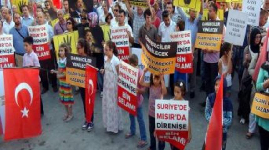 Sinop'ta Mısır Ve Suriye Halkına Destek Mitingi