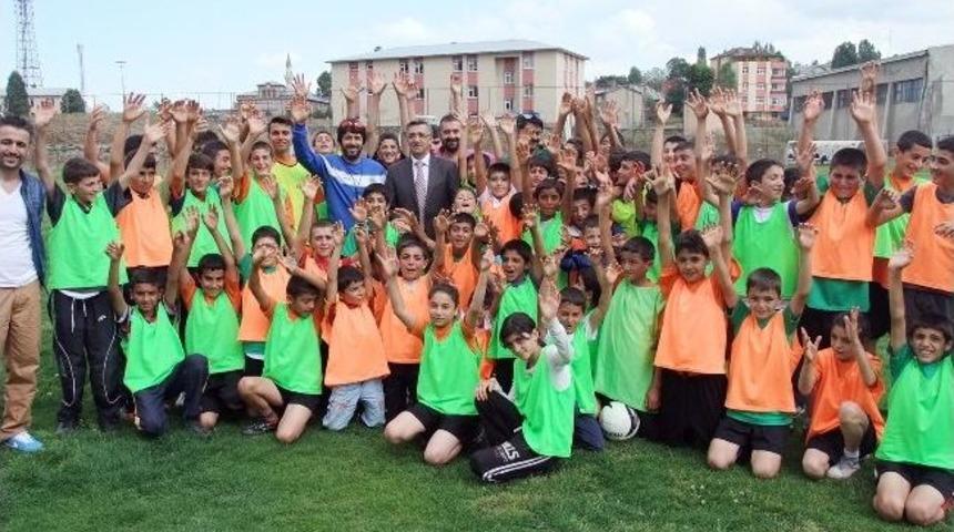 Sarıkamış Protokol&uuml;&rsquo;nden, Yaz Spor Okuluna Ziyaret