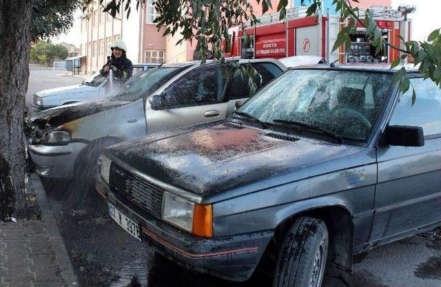 Park Halindeki Otomobil Yandı 2