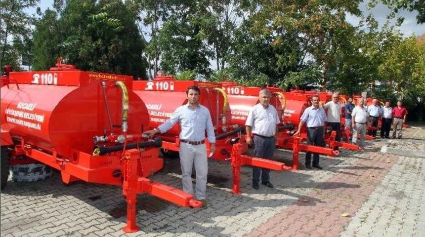 Kocaeli'de Uzak K&ouml;ylere Portatif İtfaiye Aracı