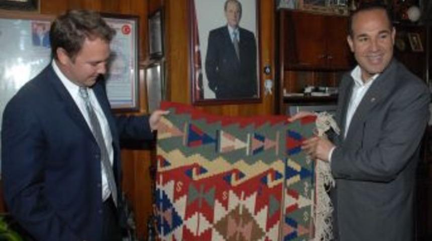 ABD'nin Adana 2. Konsolosu Ruiz, Başkan S&ouml;zl&uuml;&rsquo;y&uuml; Ziyaret Etti