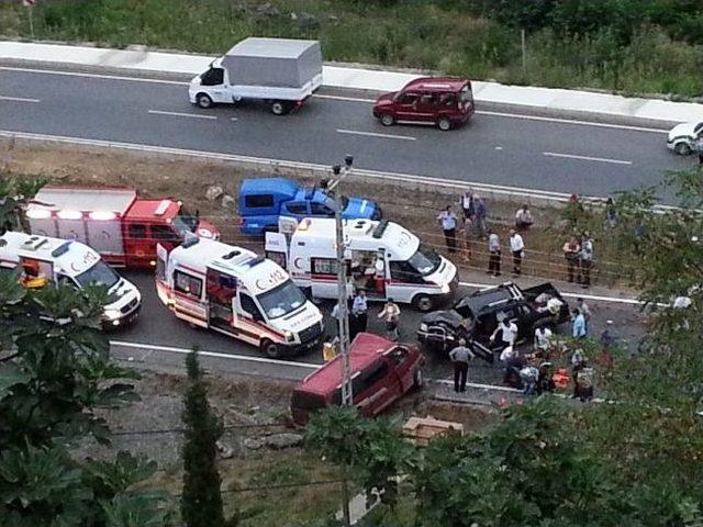 Trabzon’da Trafik Kazası: 4 Yaralı