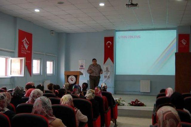 Bitlis’te ‘aile Okulu Projesi’ Hayata Geçiriliyor