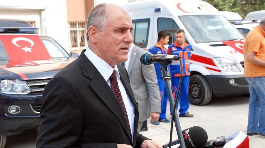 Ambulanslar Ilçelere Teslim Edildi
