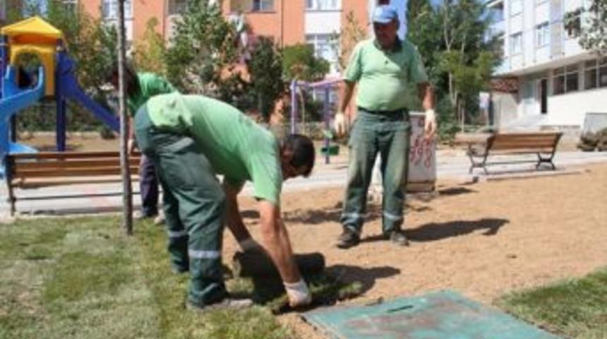 Kartal&rsquo;da Parklar Yeşilleniyor