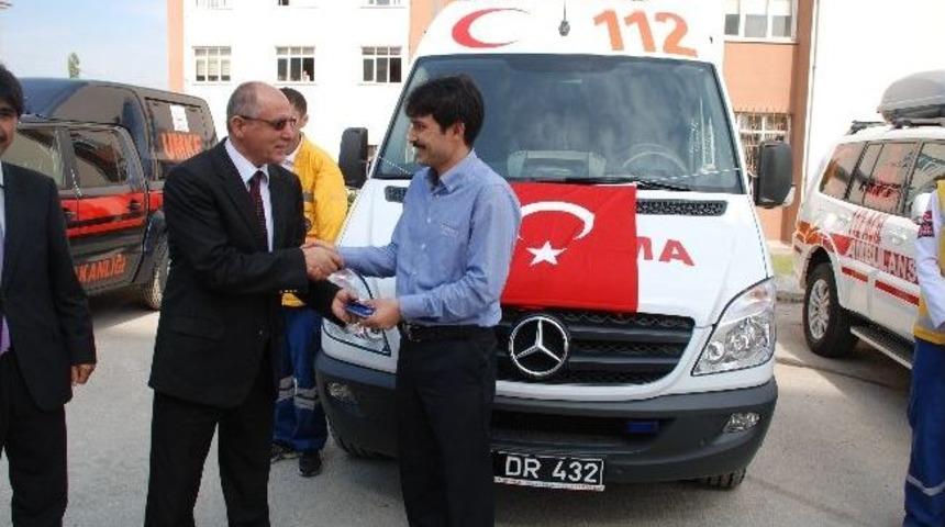 Ambulanslar İl&ccedil;elere Teslim Edildi