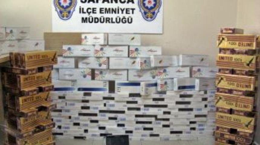 Sapanca'da 2 Bin Paket G&uuml;mr&uuml;k Ka&ccedil;ağı Sigara Ele Ge&ccedil;irildi