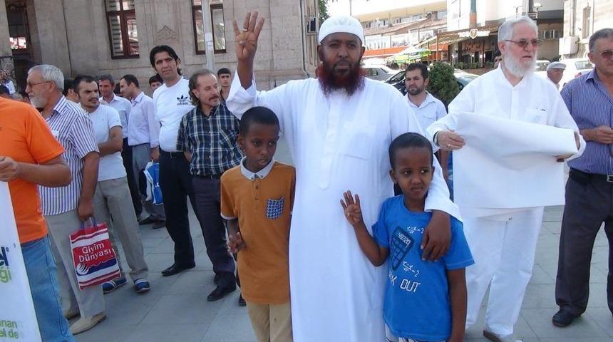 Aksaray’da Mısır Ve Suriye’deki Katliamlara Tepki Mitingi