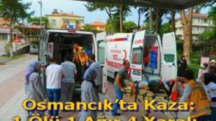 Osmancık’ta kaza: 1 ölü 1 ağır 4 yaralı