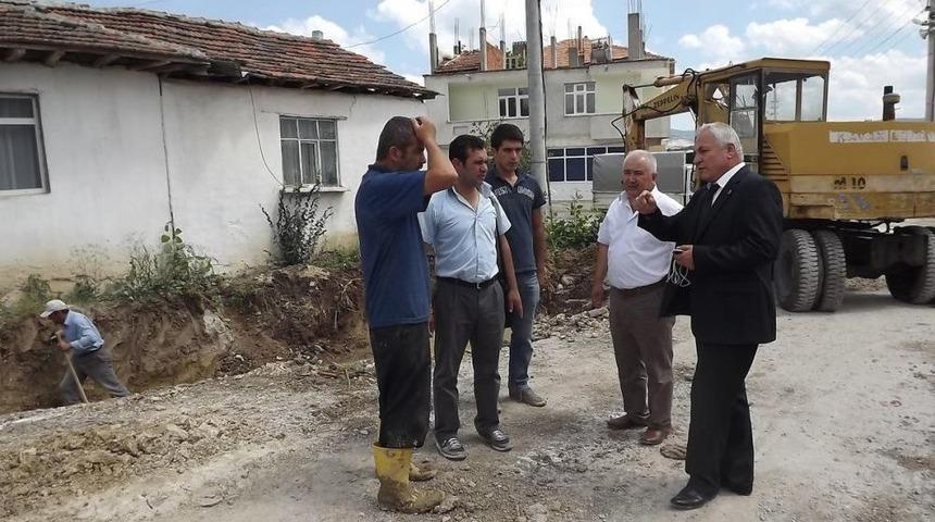 Kavak'ta Yol &Ccedil;alışmaları