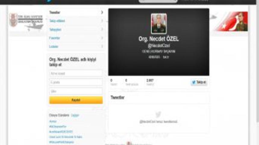 Orgeneral Necdet &Ouml;zel&rsquo;i Twitter&rsquo;da 2 Bin 657 Kişi Takip Ediyor