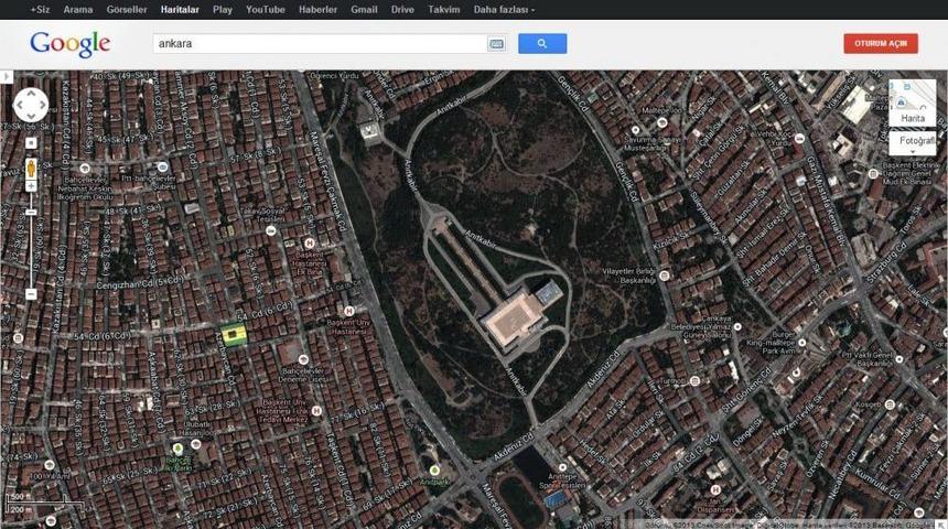 T&uuml;rkiye&rsquo;nin Askeri B&ouml;lgeleri, Google&rsquo;da A&ccedil;ık Yandex&rsquo;te Kapalı