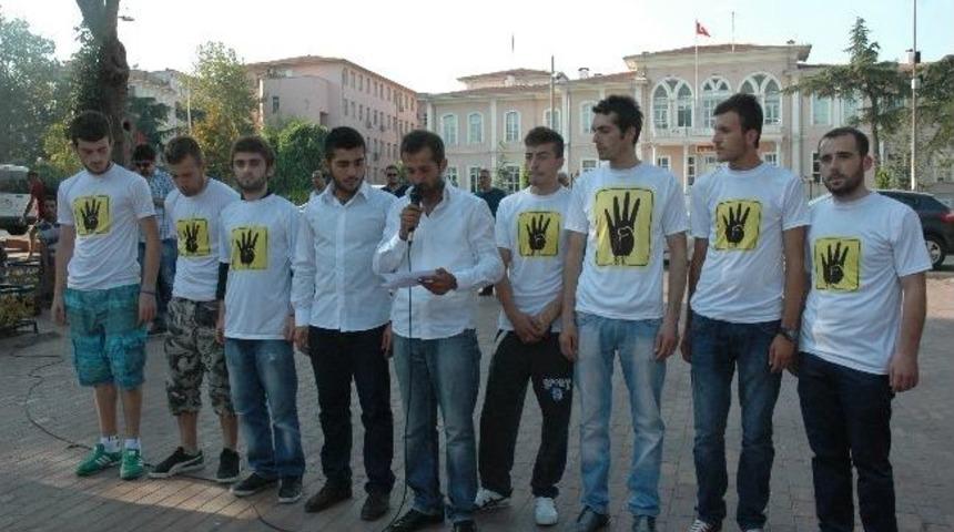 Tekirdağ&rsquo;da Mısır Protestosu