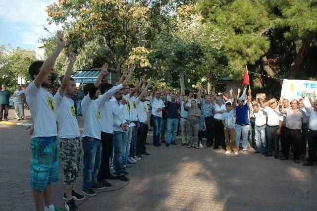 Tekirdağ’da Mısır Protestosu