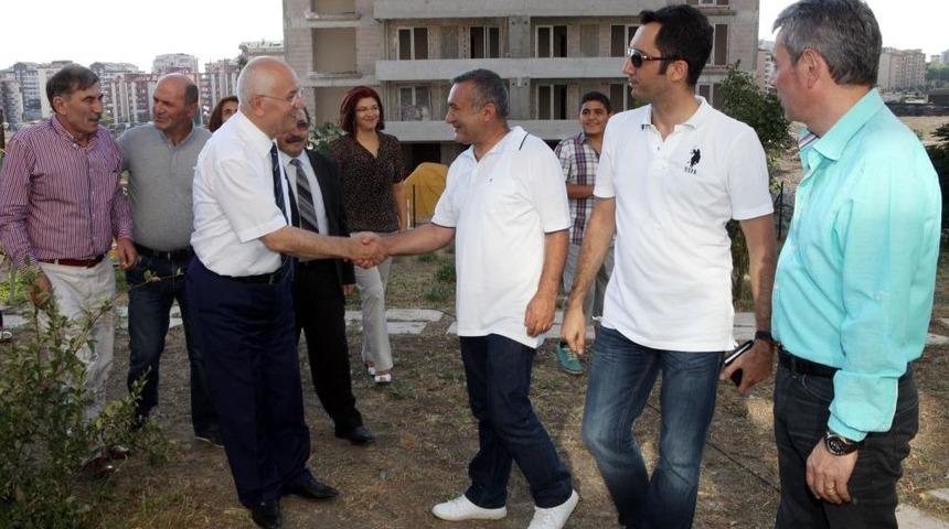 Başkan Fethi Yaşar, Site Sakinlerini Dinledi