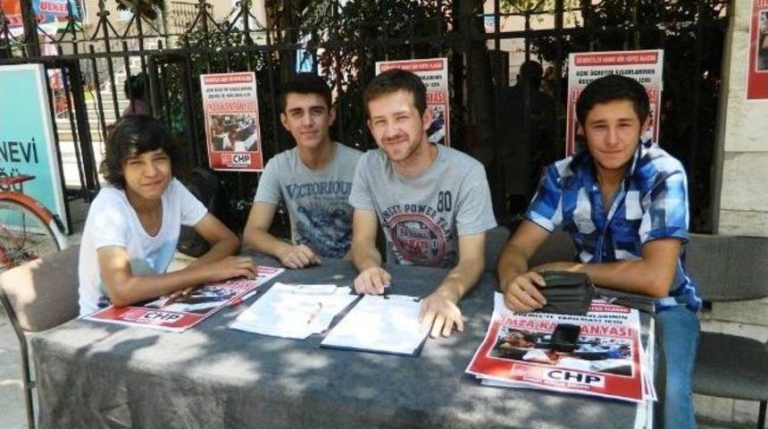 Chp&rsquo;li Gen&ccedil;lerden &ldquo;a&ouml;f Sınavları &Ouml;demiş&rsquo;te D&uuml;zenlensin&rdquo; Kampanyası