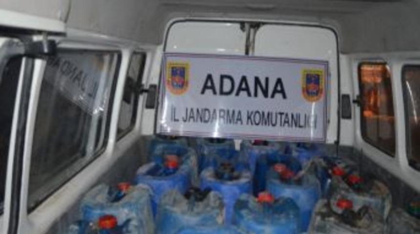 Adana'da 2 Bin 540 Litre Ka&ccedil;ak Akaryakıt Ele Ge&ccedil;irildi