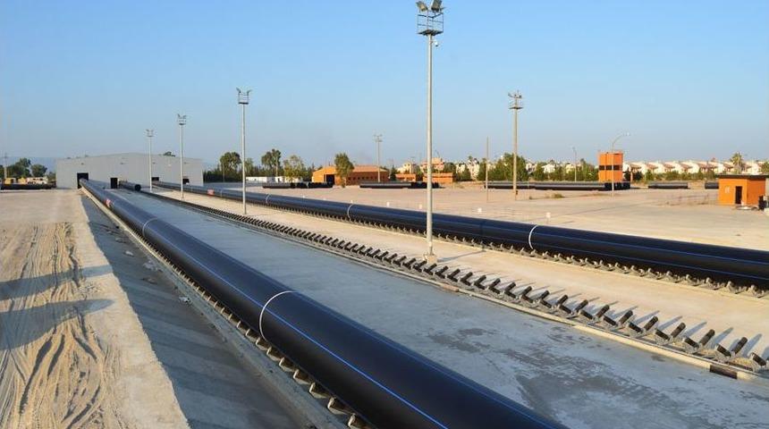 Asrın Projesinde Denizaltı Borularının Yarısı Üretildi