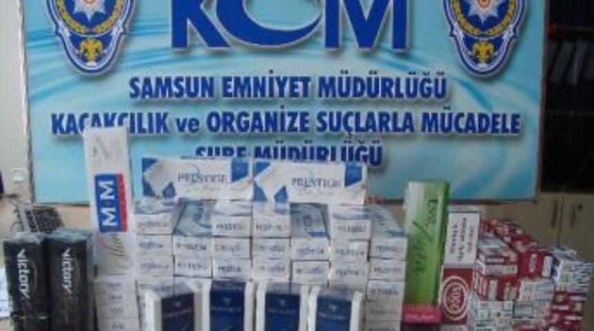 Otobüs Firması Yazıhanesinde Kaçak Sigara Ele Geçti