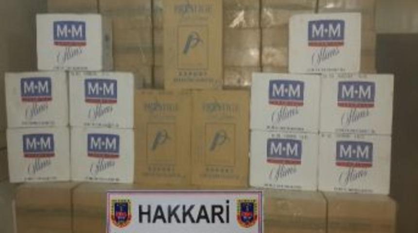 Hakkari&rsquo;de 121 Bin 500 Paket Ka&ccedil;ak Sigara Ele Ge&ccedil;irildi