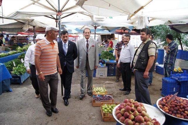 SESOB Başkanı Köksal, Pazarcı Esnafını Ziyaret Etti