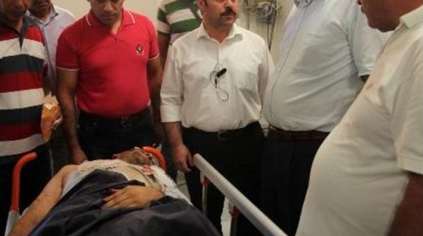 Vali G&uuml;ven&ccedil;, Kaza'da Yaralanan Vatandaşı Ziyaret Etti