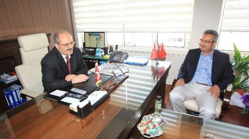 Başkan K&ouml;şker'den Kaymakam Arslan'a Ziyaret