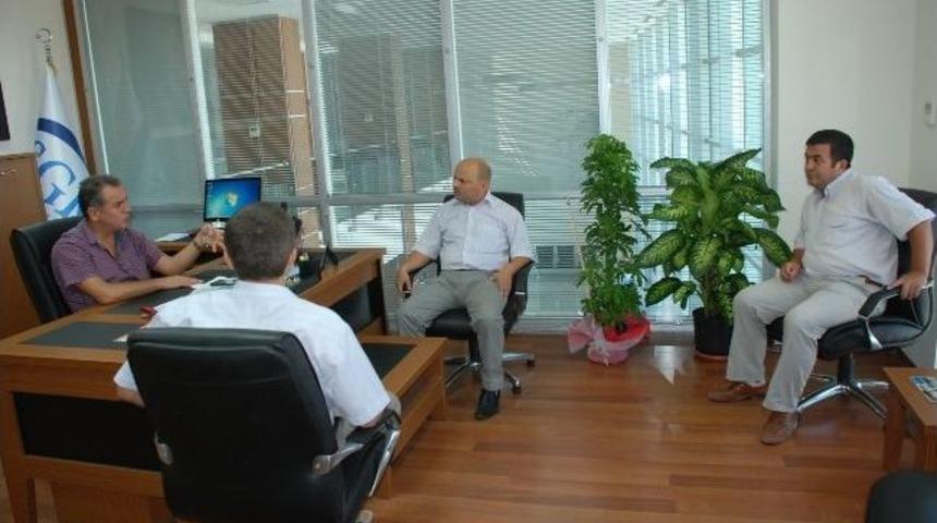 Didim&rsquo;de Kurum M&uuml;d&uuml;rlerinden Sgk M&uuml;d&uuml;r&uuml;ne Hayırlı Olsun Ziyareti
