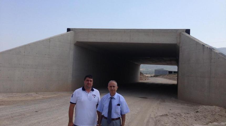 Kaymakam Yurdaer, Otoyol Inşaatını Gezdi