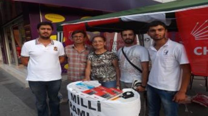 CHP kadın ve gen&ccedil;lik kolları imza kampanyası a&ccedil;tı