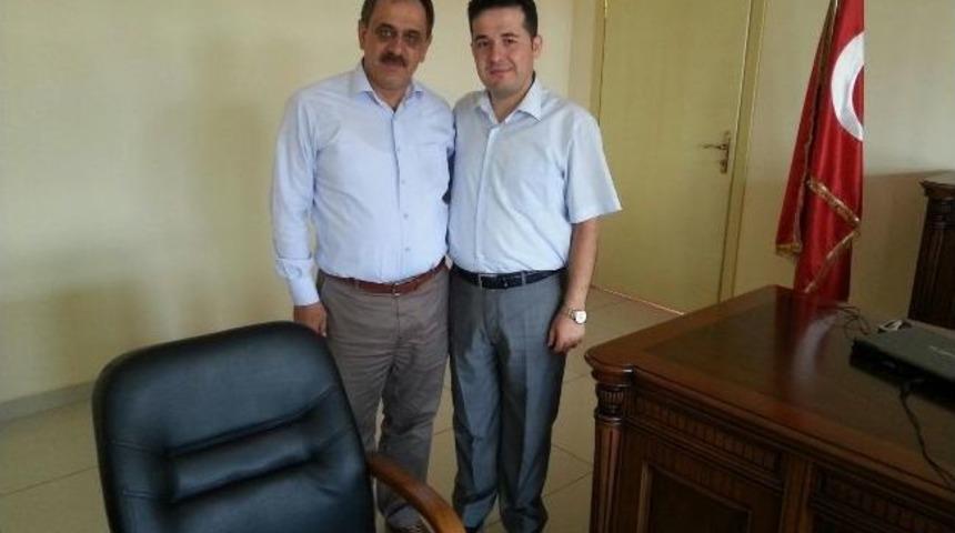 Yeni Kaymakam Kamuran Mustafa Ballı&rsquo;ya İlk Ziyaret Başkan Yazıcı&rsquo;dan