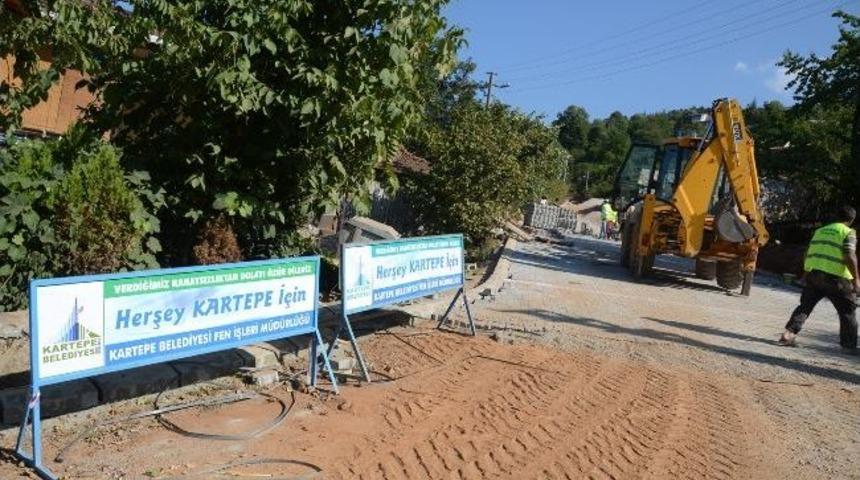 Maşukiye'de Parke &Ccedil;alışmaları Aralıksız Devam Ediyor