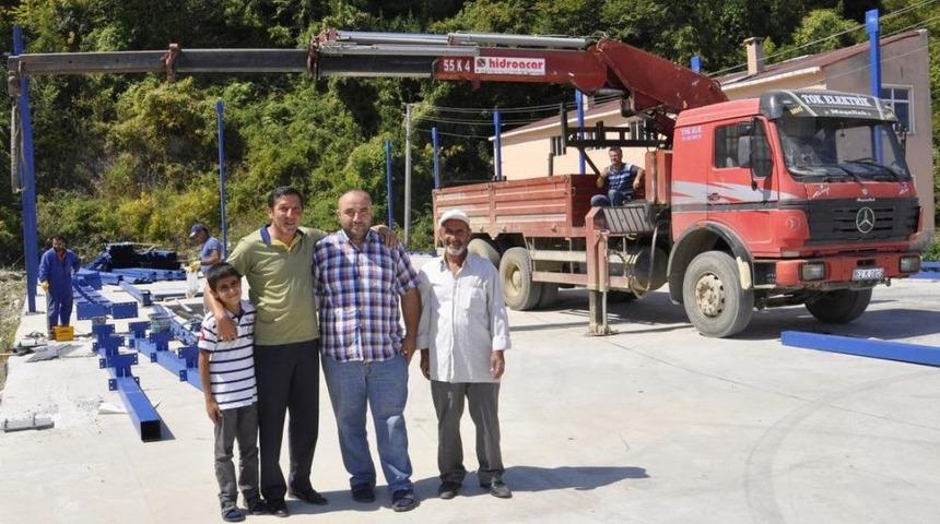 Abana'da D&ouml;k&uuml;m Fabrikası Kurulum &Ccedil;alışmaları