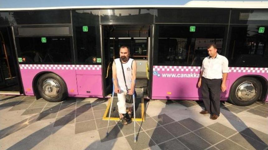 &Ccedil;anakkale Belediyesi&rsquo;den Engelli Otob&uuml;sleri