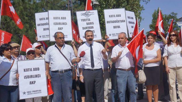 Dışişleri Bakanlığı Önünde 'Suriye' Protestosu