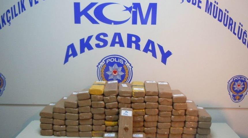 Aksaray&rsquo;da 46 Kilo Eroin Ele Ge&ccedil;irildi