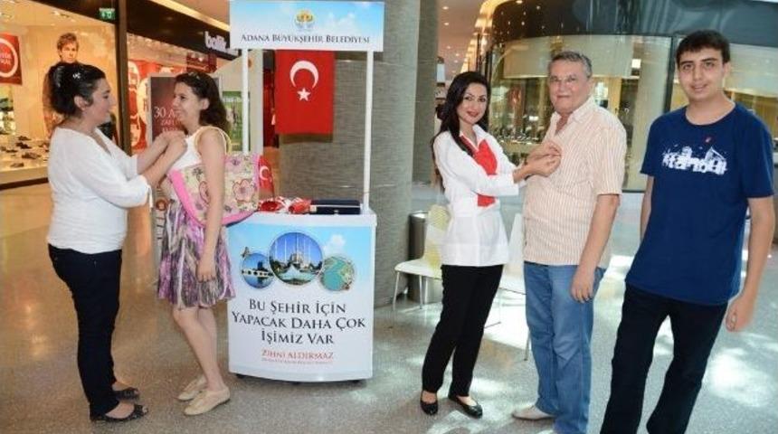 B&uuml;y&uuml;kşehir&rsquo;den Adanalı&rsquo;ya Ay-yıldızlı Rozet