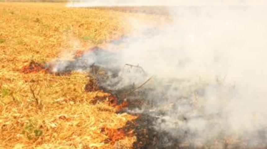 Anız Yangınları Kadirli&rsquo;yi Duman Altında Bıraktı