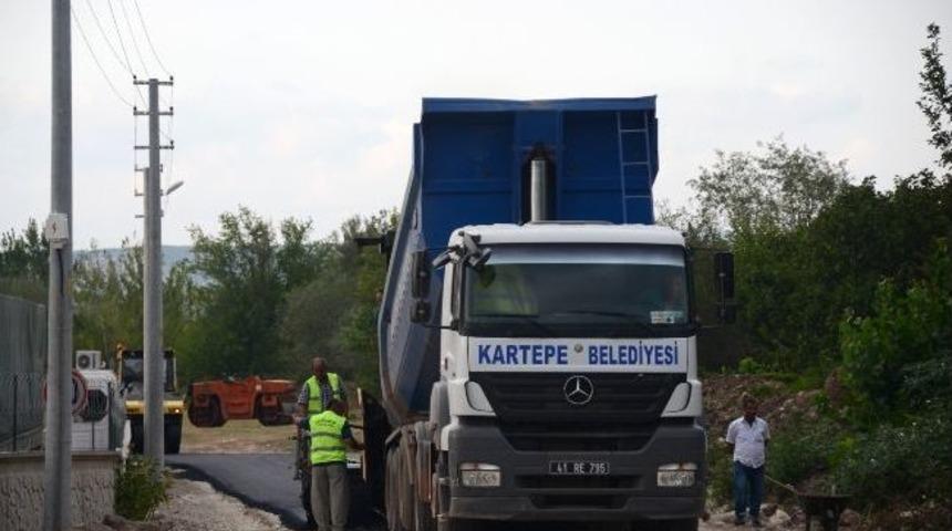 Kartepe'de Asfaltlama &Ccedil;alışmaları Aralıksız Devam Ediyor
