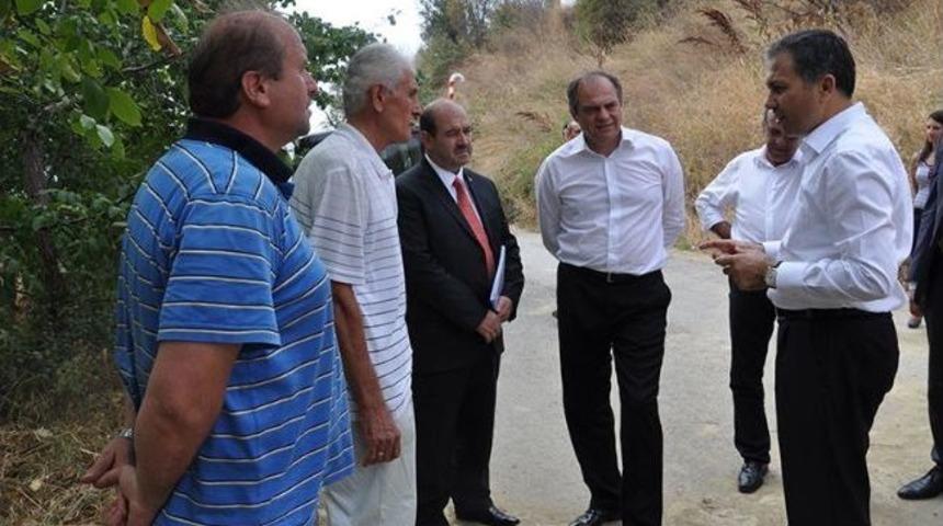 Vali Ve Başkan Heyelan B&ouml;lgesinde İncelemelerde Bulundu