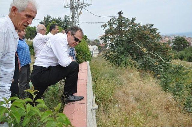 Vali Ve Başkan Heyelan Bölgesinde İncelemelerde Bulundu