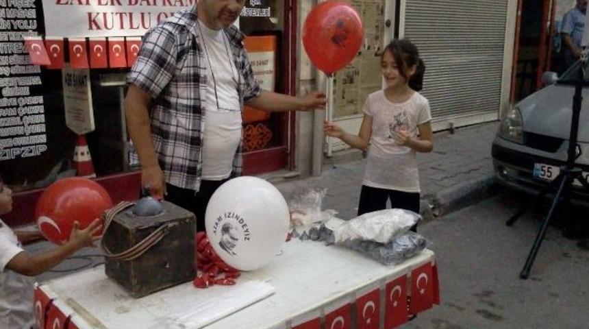 Samsunlu Esnaftan Zafer Bayramı Balonu