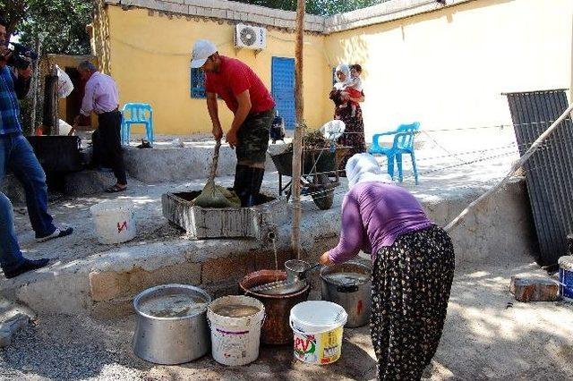 Adıyaman’da Doğal Tatlı ‘kesme’ler Kışa Hazırlanıyor