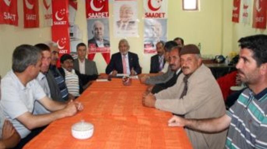Saadet Partisi Heyeti Pasinler&rsquo;de