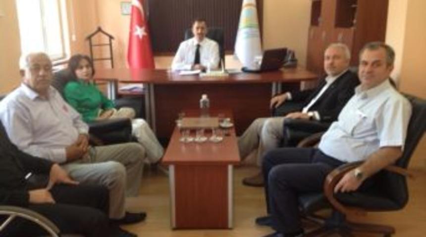 Başkan Sara&ccedil;oğlu, M&uuml;d&uuml;r Yorulmaz'ı Ziyaret Etti